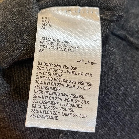 NWT. $80R INC Embellished Keyhole Sweater Size Large  Heather Onxy - Picture 6 of 6